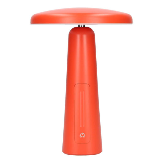 Aufladbare LED Tischleuchte pilzform kabellos mit Dimmfunktion in rot von SARAZ Lights