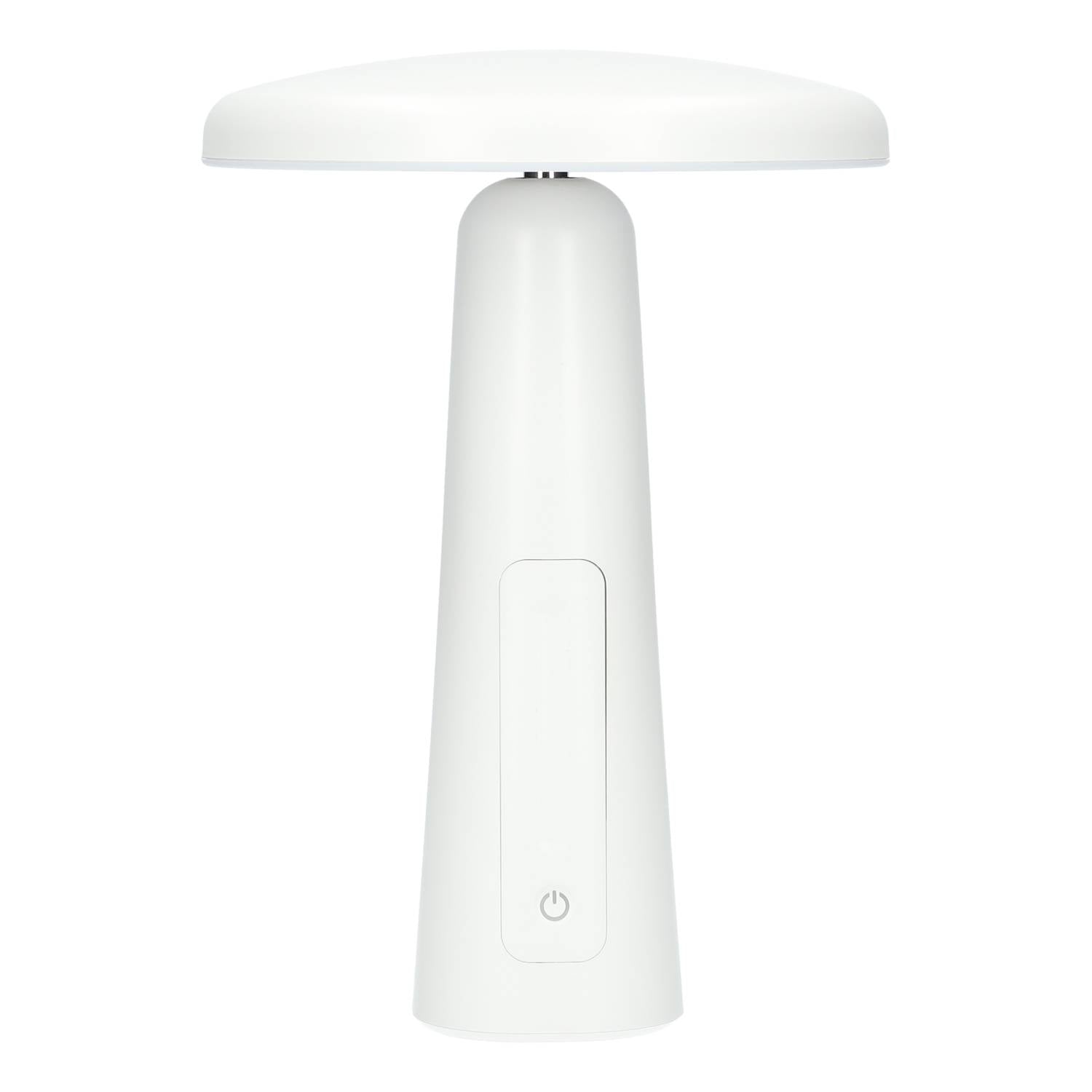 Aufladbare LED Tischleuchte Pilzform kabellos mit Dimmfunktion in weiss von SARAZ Lights
